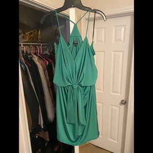 Green express mini dress